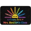 image:imageClassroom Rugs for Kid Kids Rugs for Bedroom Boys Colorful Crayon Carpet Class Kids Rugs for Playroom NonSlip Large Classroom Rug Soft Teacher Rug Welcome to Clasroom MatColorful Crayson  Black