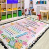 image:imageClassroom Rugs for Kid Kids Rugs for Bedroom Boys Colorful Crayon Carpet Class Kids Rugs for Playroom NonSlip Large Classroom Rug Soft Teacher Rug Welcome to Clasroom MatFloral