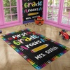 image:imageClassroom Rugs for Kid Kids Rugs for Bedroom Boys Colorful Crayon Carpet Class Kids Rugs for Playroom NonSlip Large Classroom Rug Soft Teacher Rug Welcome to Clasroom MatFirst Grade