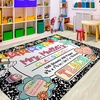 image:imageClassroom Rugs for Kid Kids Rugs for Bedroom Boys Colorful Crayon Carpet Class Kids Rugs for Playroom NonSlip Large Classroom Rug Soft Teacher Rug Welcome to Clasroom MatNotebookstyle 06