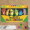 image:imageClassroom Rugs for Kid Kids Rugs for Bedroom Boys Colorful Crayon Carpet Class Kids Rugs for Playroom NonSlip Large Classroom Rug Soft Teacher Rug Welcome to Clasroom MatColorful Crayson Yellow