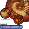 image:imageCustom 3D Effect Printed Christmas Round Rug Christmas Tree Round Mat Christmas Welcome Rug Outdoor Indoor Decor Christmas Decor New Home Gifts Holiday Illusion Carpet Personalized Round Mat 13