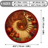 image:imageCustom 3D Effect Printed Christmas Round Rug Christmas Tree Round Mat Christmas Welcome Rug Outdoor Indoor Decor Christmas Decor New Home Gifts Holiday Illusion Carpet Personalized Round Mat 13