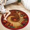 image:imageCustom 3D Effect Printed Christmas Round Rug Christmas Tree Round Mat Christmas Welcome Rug Outdoor Indoor Decor Christmas Decor New Home Gifts Holiday Illusion Carpet Personalized Round Mat 13