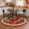 image:imageCustom 3D Effect Printed Christmas Round Rug Christmas Tree Round Mat Welcome Rug Indoor Decor Christmas Decor New Home Gifts Personalized Round Mat Holiday Illusion Carpet A17A13