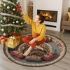 image:imageCustom 3D Effect Printed Christmas Round Rug Christmas Tree Round Mat Welcome Rug Indoor Decor Christmas Decor New Home Gifts Personalized Round Mat Holiday Illusion Carpet A17A9