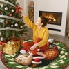 image:imageCustom 3D Effect Printed Christmas Round Rug Christmas Tree Round Mat Welcome Rug Indoor Decor Christmas Decor New Home Gifts Personalized Round Mat Holiday Illusion Carpet A17A12