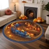 image:imageCustom 3D Effect Printed Christmas Round Rug Christmas Tree Round Mat Welcome Rug Indoor Decor Christmas Decor New Home Gifts Personalized Round Mat Holiday Illusion Carpet A17A4