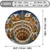 image:imageCustom 3D Effect Printed Christmas Round Rug Christmas Tree Round Mat Welcome Rug Indoor Decor Christmas Decor New Home Gifts Personalized Round Mat Holiday Illusion Carpet A17A14