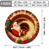 image:imageCustom 3D Effect Printed Christmas Round Rug Christmas Tree Round Mat Welcome Rug Indoor Decor Christmas Decor New Home Gifts Personalized Round Mat Holiday Illusion Carpet A17A19