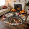 image:imageCustom 3D Effect Printed Christmas Round Rug Christmas Tree Round Mat Welcome Rug Indoor Decor Christmas Decor New Home Gifts Personalized Round Mat Holiday Illusion Carpet A17A18