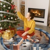 image:imageCustom 3D Effect Printed Christmas Round Rug Christmas Tree Round Mat Welcome Rug Indoor Decor Christmas Decor New Home Gifts Personalized Round Mat Holiday Illusion Carpet A17A2