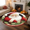 image:imageCustom 3D Effect Printed Christmas Round Rug Christmas Tree Round Mat Welcome Rug Indoor Decor Christmas Decor New Home Gifts Personalized Round Mat Holiday Illusion Carpet A17A11
