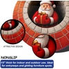 image:imageCustom 3D Effect Printed Christmas Round Rug Christmas Tree Round Mat Welcome Rug Indoor Decor Christmas Decor New Home Gifts Personalized Round Mat Holiday Illusion Carpet A17A16
