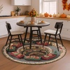 image:imageCustom 3D Effect Printed Christmas Round Rug Christmas Tree Round Mat Welcome Rug Indoor Decor Christmas Decor New Home Gifts Personalized Round Mat Holiday Illusion Carpet A17A9