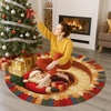 image:imageCustom 3D Effect Printed Christmas Round Rug Christmas Tree Round Mat Welcome Rug Indoor Decor Christmas Decor New Home Gifts Personalized Round Mat Holiday Illusion Carpet A17A19