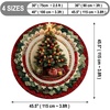 image:imageCustom 3D Effect Printed Christmas Round Rug Christmas Tree Round Mat Welcome Rug Indoor Decor Christmas Decor New Home Gifts Personalized Round Mat Holiday Illusion Carpet A17A17