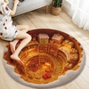 image:imageCustom 3D Effect Printed Christmas Round Rug Christmas Tree Round Mat Welcome Rug Indoor Decor Christmas Decor New Home Gifts Personalized Round Mat Holiday Illusion Carpet A17A6