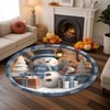 image:imageCustom 3D Effect Printed Christmas Round Rug Christmas Tree Round Mat Welcome Rug Indoor Decor Christmas Decor New Home Gifts Personalized Round Mat Holiday Illusion Carpet A17A2