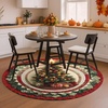 image:imageCustom 3D Effect Printed Christmas Round Rug Christmas Tree Round Mat Welcome Rug Indoor Decor Christmas Decor New Home Gifts Personalized Round Mat Holiday Illusion Carpet A17A17