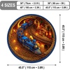 image:imageCustom 3D Effect Printed Christmas Round Rug Christmas Tree Round Mat Welcome Rug Indoor Decor Christmas Decor New Home Gifts Personalized Round Mat Holiday Illusion Carpet A17A4