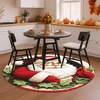 image:imageCustom 3D Effect Printed Christmas Round Rug Christmas Tree Round Mat Welcome Rug Indoor Decor Christmas Decor New Home Gifts Personalized Round Mat Holiday Illusion Carpet A17A11