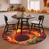image:imageCustom 3D Effect Printed Christmas Round Rug Christmas Tree Round Mat Welcome Rug Indoor Decor Christmas Decor New Home Gifts Personalized Round Mat Holiday Illusion Carpet A17A10