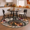 image:imageCustom 3D Effect Printed Christmas Round Rug Christmas Tree Round Mat Welcome Rug Indoor Decor Christmas Decor New Home Gifts Personalized Round Mat Holiday Illusion Carpet A17A18