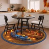 image:imageCustom 3D Effect Printed Christmas Round Rug Christmas Tree Round Mat Welcome Rug Indoor Decor Christmas Decor New Home Gifts Personalized Round Mat Holiday Illusion Carpet A17A4