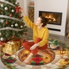 image:imageCustom 3D Effect Printed Christmas Round Rug Christmas Tree Round Mat Welcome Rug Indoor Decor Christmas Decor New Home Gifts Personalized Round Mat Holiday Illusion Carpet A17A1