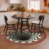 image:imageCustom 3D Effect Printed Christmas Round Rug Christmas Tree Round Mat Welcome Rug Indoor Decor Christmas Decor New Home Gifts Personalized Round Mat Holiday Illusion Carpet A17A8