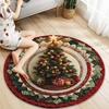 image:imageCustom 3D Effect Printed Christmas Round Rug Christmas Tree Round Mat Welcome Rug Indoor Decor Christmas Decor New Home Gifts Personalized Round Mat Holiday Illusion Carpet A17A17