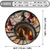 image:imageCustom 3D Effect Printed Christmas Round Rug Christmas Tree Round Mat Welcome Rug Indoor Decor Christmas Decor New Home Gifts Personalized Round Mat Holiday Illusion Carpet A17A18