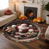 image:imageCustom 3D Effect Printed Christmas Round Rug Christmas Tree Round Mat Welcome Rug Indoor Decor Christmas Decor New Home Gifts Personalized Round Mat Holiday Illusion Carpet A17A7