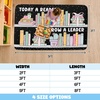 image:imageCustom Bookshelf Rug Classroom Library Rugs  Reading Rug for Classroom Today a Reader Tomorrow a Leader Rugs Cozy Class Decor Motivational Carpet Mat for Kids Teachers LibraryStyle 4