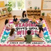 image:imageCustom Bookshelf Rug Classroom Library Rugs  Reading Rug for Classroom Today a Reader Tomorrow a Leader Rugs Cozy Class Decor Motivational Carpet Mat for Kids Teachers LibraryStyle 8