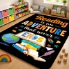 image:imageCustom Bookshelf Rug Classroom Library Rugs  Reading Rug for Classroom Today a Reader Tomorrow a Leader Rugs Cozy Class Decor Motivational Carpet Mat for Kids Teachers LibraryAdventure