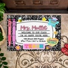image:imageCustom Classroom Doormat Personlized Name Teacher Doormat Cute Notebook Classroom Mat Back to School Clasroom Decor Teacher GiftsNotebook Mats1
