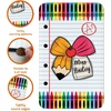 image:imageCustom Composition Notebook Classroom Rugs for Kids Kids Rugs for Bedroom Boys Pastel Rug for Classroom NonSlip Large Classroom Rug Back to School Style 2 x 3 RectangularPencil Bow
