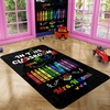 image:imageCustom Composition Notebook Classroom Rugs for Kids Kids Rugs for Bedroom Boys Pastel Rug for Classroom NonSlip Large Classroom Rug Back to School Style 2 x 3 RectangularCrayon