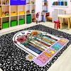 image:imageCustom Composition Notebook Classroom Rugs for Kids Kids Rugs for Bedroom Boys Pastel Rug for Classroom NonSlip Large Classroom Rug Back to School Style 2 x 3 RectangularComposition