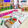 image:imageCustom Composition Notebook Classroom Rugs for Kids Kids Rugs for Bedroom Boys Pastel Rug for Classroom NonSlip Large Classroom Rug Back to School Style 2 x 3 RectangularPink Notebook