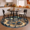 image:imageCustom Round Christmas Area Rug Personalized Christmas Round Carpet Cozy 3D Effect Printed Outdoor Indoor Decor Area Rug NonSlip Rug for Living Room Bedroom Dining Room Decor D22D18