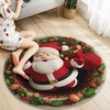image:imageCustom Round Christmas Area Rug Personalized Christmas Round Carpet Cozy 3D Effect Printed Outdoor Indoor Decor Area Rug NonSlip Rug for Living Room Bedroom Dining Room Decor D22D10