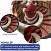 image:imageCustom Round Christmas Area Rug Personalized Christmas Round Carpet Cozy 3D Effect Printed Outdoor Indoor Decor Area Rug NonSlip Rug for Living Room Bedroom Dining Room Decor D22D14