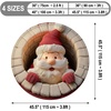 image:imageCustom Round Christmas Area Rug Personalized Christmas Round Carpet Cozy 3D Effect Printed Outdoor Indoor Decor Area Rug NonSlip Rug for Living Room Bedroom Dining Room Decor D22D6