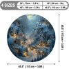 image:imageCustom Round Christmas Area Rug Personalized Christmas Round Carpet Cozy 3D Effect Printed Outdoor Indoor Decor Area Rug NonSlip Rug for Living Room Bedroom Dining Room Decor D22D12