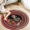 image:imageCustom Round Christmas Area Rug Personalized Christmas Round Carpet Cozy 3D Effect Printed Outdoor Indoor Decor Area Rug NonSlip Rug for Living Room Bedroom Dining Room Decor D22D17