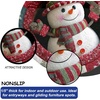 image:imageCustom Round Christmas Area Rug Personalized Christmas Round Carpet Cozy 3D Effect Printed Outdoor Indoor Decor Area Rug NonSlip Rug for Living Room Bedroom Dining Room Decor D22D7