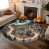 image:imageCustom Round Christmas Area Rug Personalized Christmas Round Carpet Cozy 3D Effect Printed Outdoor Indoor Decor Area Rug NonSlip Rug for Living Room Bedroom Dining Room Decor D22D18
